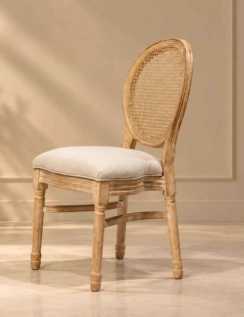 Cane Dior Chair on rent – Rentals by WedLoc