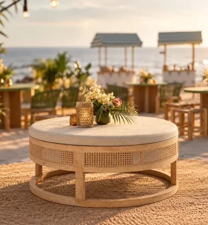 Ottoman Pouf on rent – Rentals by WedLoc