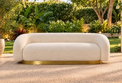 Pumpkin Sofa on rent – Rentals by WedLoc