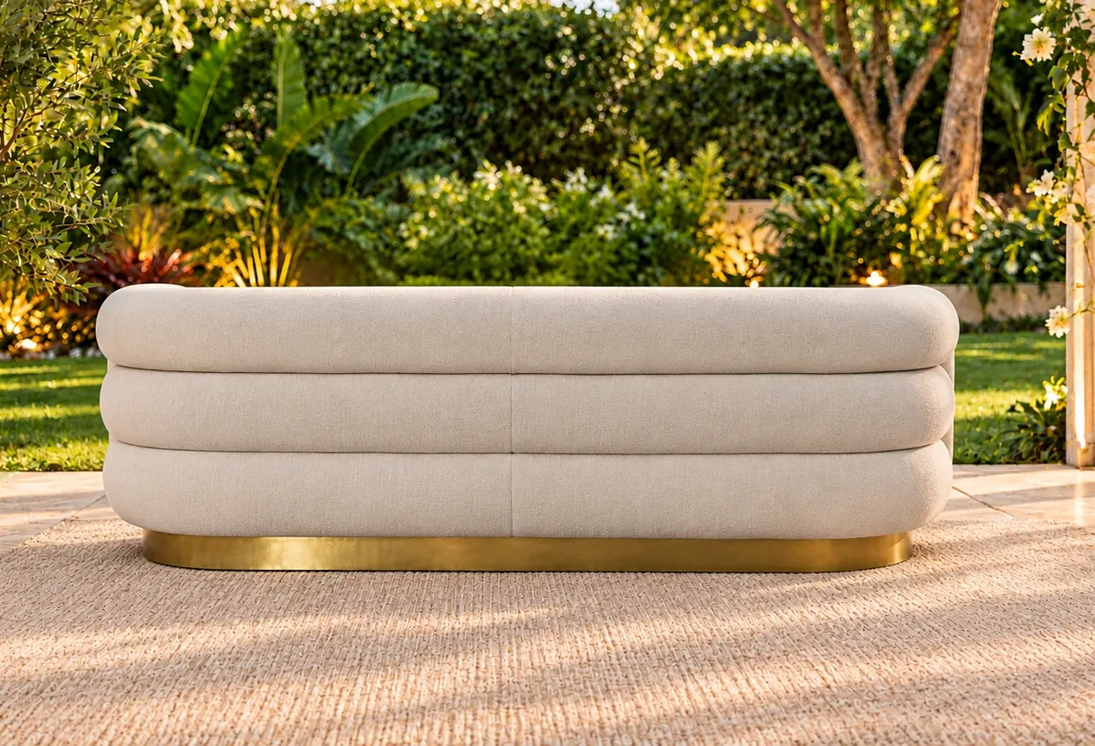 Pumpkin Sofa on rent – Rentals by WedLoc