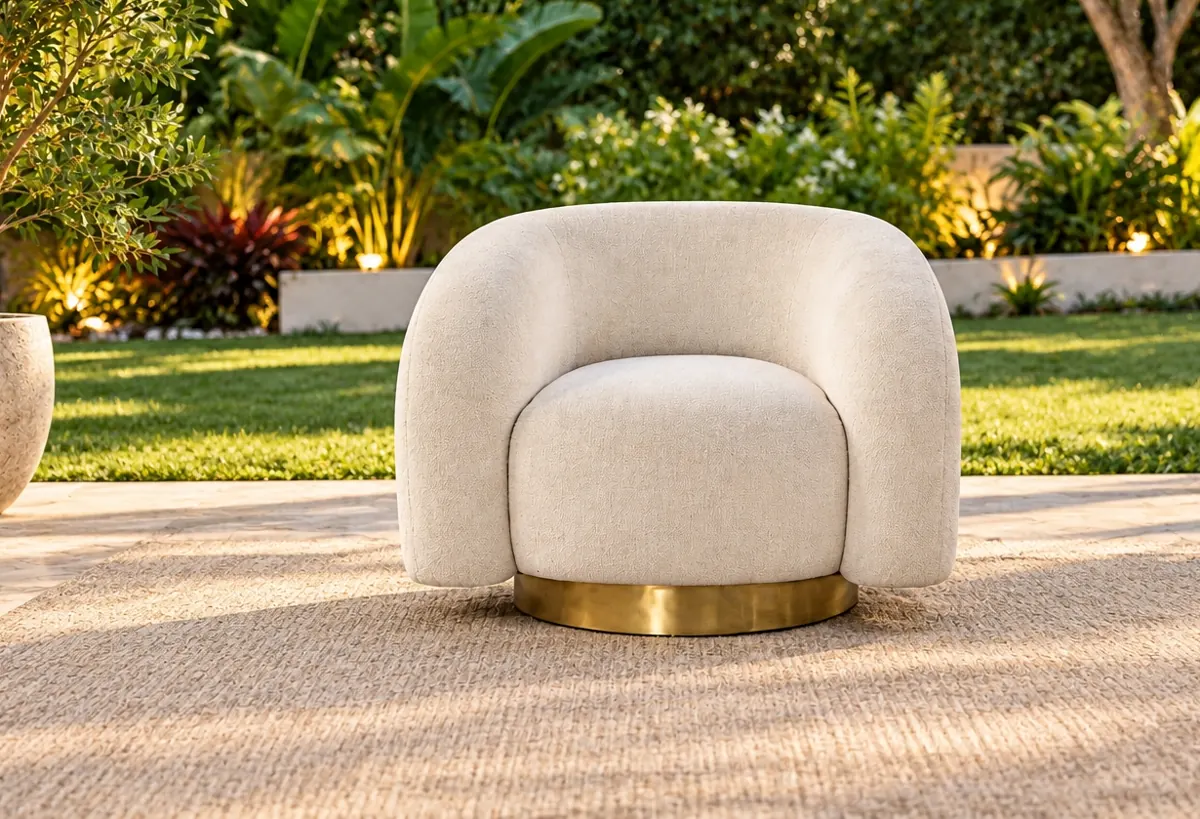Pumpkin Sofa on rent – Rentals by WedLoc