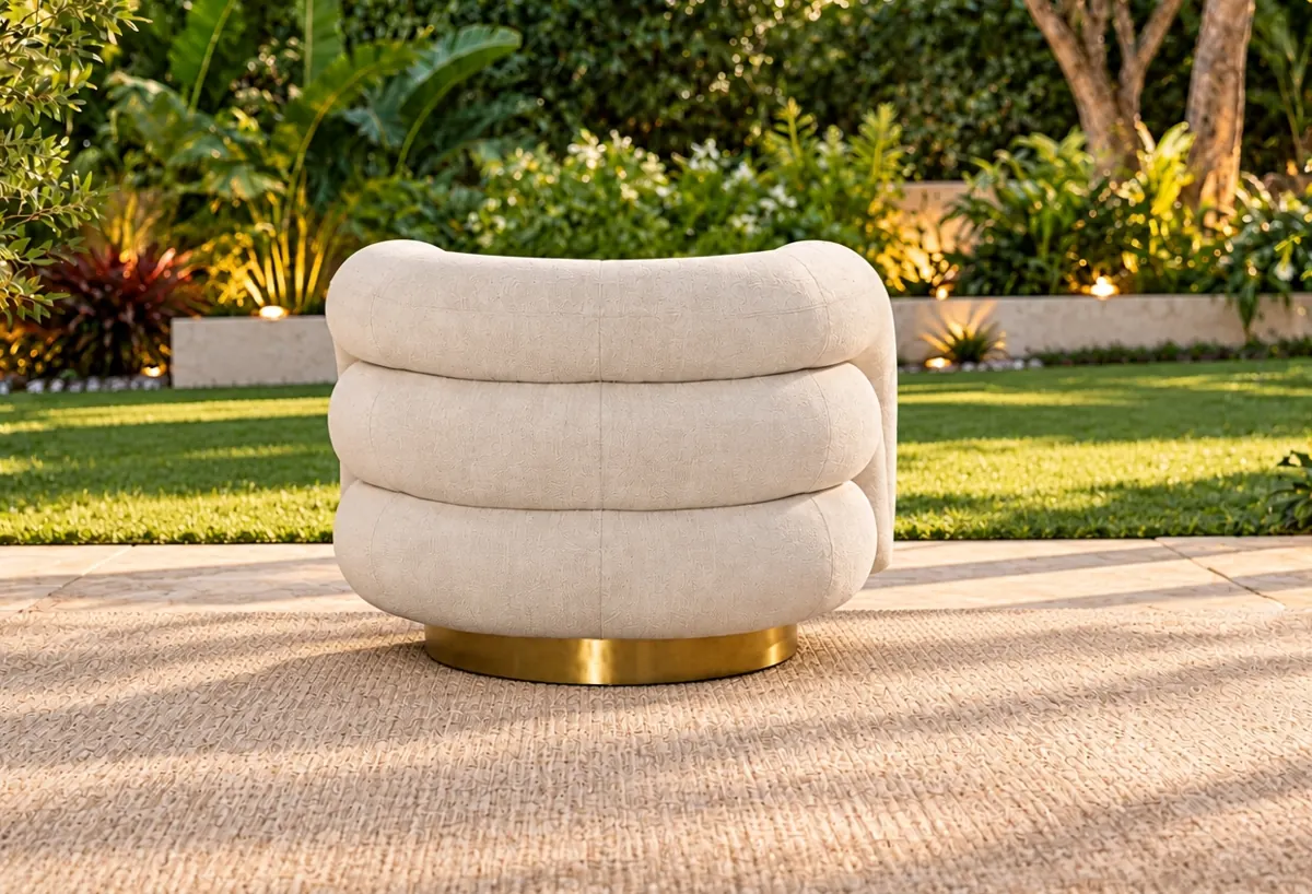 Pumpkin Sofa on rent – Rentals by WedLoc
