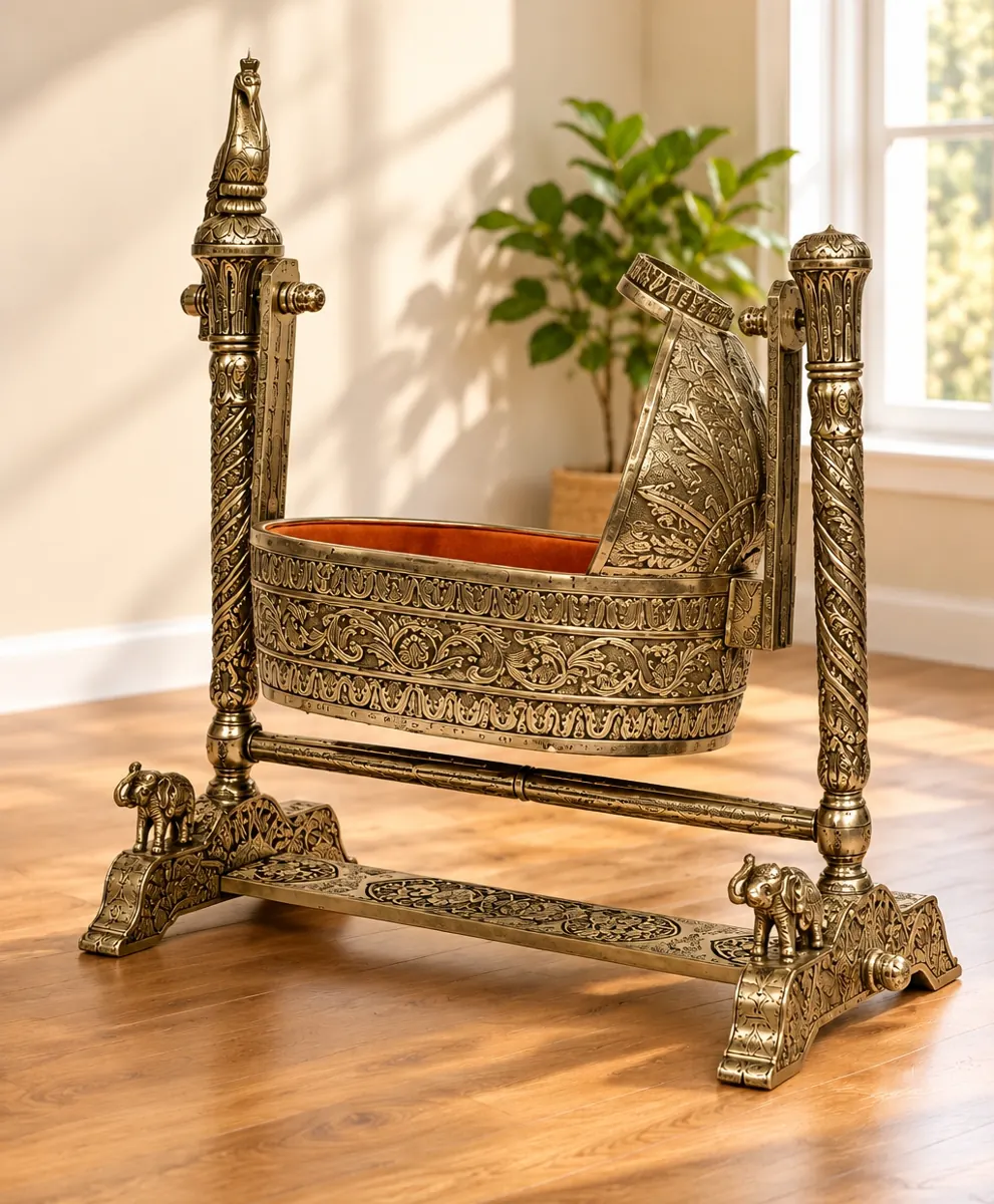 Royal Heirloom Cradle on rent – Rentals by WedLoc