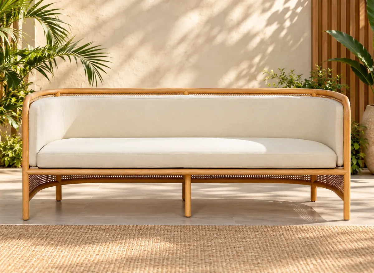 Royal Rattan Sofa on rent – Rentals by WedLoc