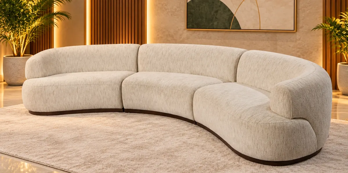 Serpentine Couple Couch on rent – Rentals by WedLoc