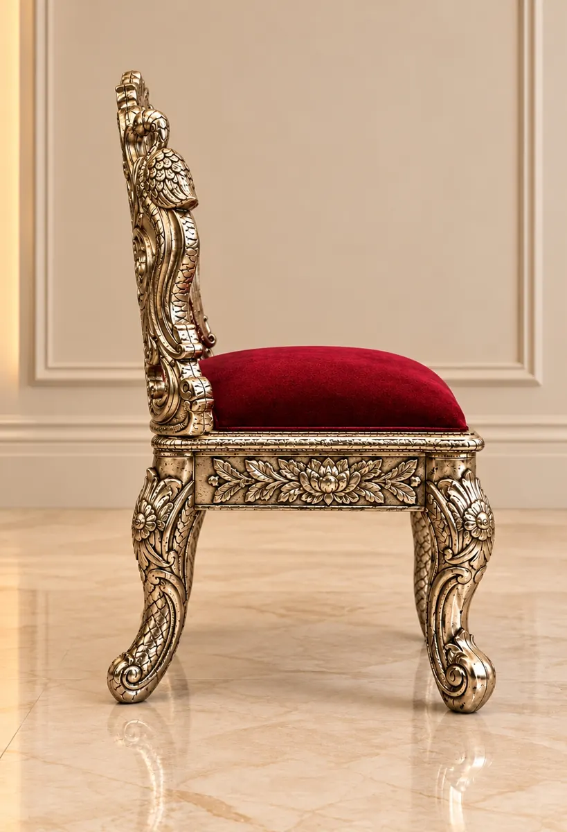 Silver Crest Vedi Chair on rent – Rentals by WedLoc