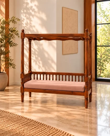 Teak Majesty Diwan on rent – Rentals by WedLoc